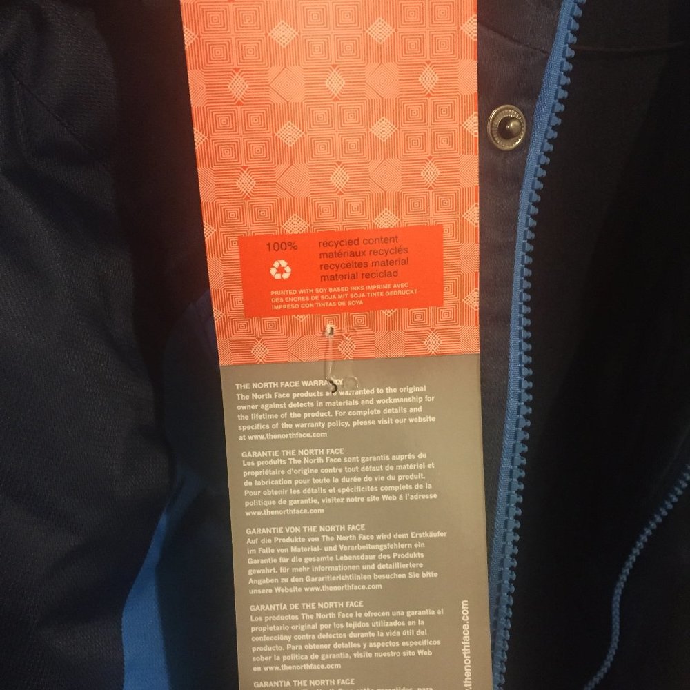 BRAND NEW!!!!!   NAVY BLUE BLOCKED  NORTHFACE  Winter Coat  -  NWT